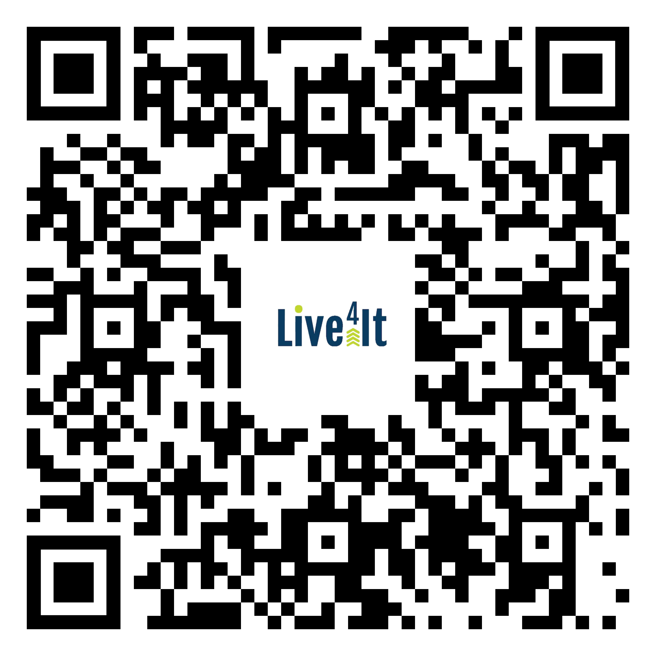 Google Play QR Code for the Live4it app