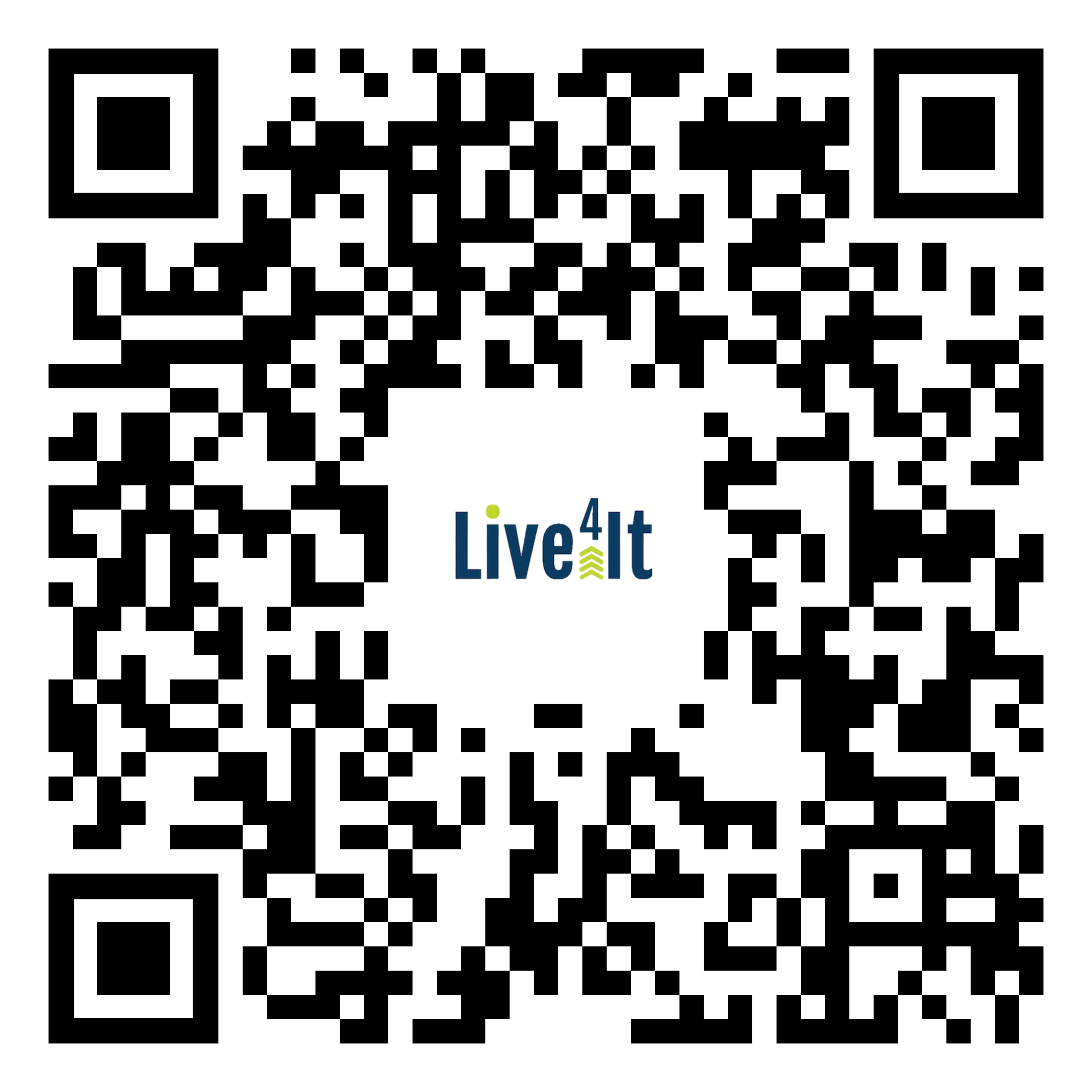 Apple Store QR Code for the Live4it app