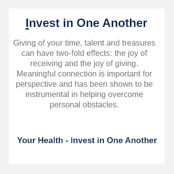 Invest in One Another